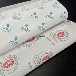 Moatain 40gsm Custom Logo Printed Grease Proof Sandwich Food <b>Paper</b> Single Side Coating for Milk Jelly Lollipop Chewing Gum - Product Image 1