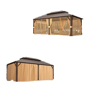 12x20 2-Tier sang trọng hardtop nhôm Patio gazebo sơn tĩnh điện khung kim loại hợp kim/mạ kẽm gartenpavillon pergola Pavilion - Product Image 3
