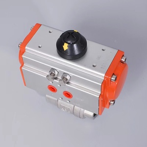 Vannes à boisseau sphérique personnalisées en usine JTAIV, vente en gros, simple ou double action, 2 voies, 2 pièces, pneumatiques filetées Q611F-16P, pneumatiques B - Product Image 2
