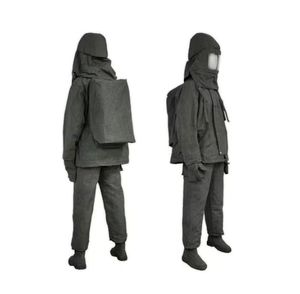 Combinaison de <span class=keywords><strong>pompier</strong></span> en polypropylène résistant à <span class=keywords><strong>la</strong></span> chaleur, uniforme de sauvetage en kaki/bleu marine/orange - Product Image 2