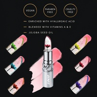 Lipstik Vegan Mineral Flower Jelly pH Pengubah Warna Melembapkan Menghidrasi Tahan Lama Lip Balm Ajaib Logo Kustom ODM
