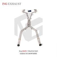 ING Valvetronic X-Pipe Catback pour BMW 550i F10 N63B44 4.4T V8 2010-2016 |   SUS304 avec embouts quadruples, vente en gros à distance