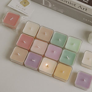 Atmósfera hecha a mano sentido pequeño color lindo <span class=keywords><strong>mini</strong></span> ins fragancia perfumada fragancia té cera vela perfumada - Product Image 2