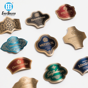 Luxury Metal <strong>Labels</strong> Premium Look and Feel Waterproof and Scratch-Resistant Wine <strong>Labels</strong> - Product Image 1