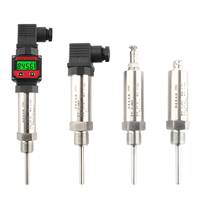 Transmitter Suhu PT100 Thermal Resistance Sensor Suhu Oli dengan Output 4-20mA
