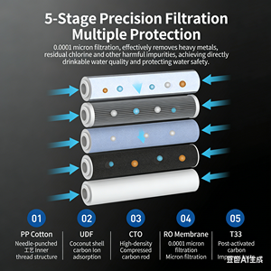 ระบบกรองน้ำแบบ Reverse Osmosis 800 GPD พร้อมปั๊มและถังเก็บน้ำ ผลผลิต 126 ลิตร/ชั่วโมง รองรับไฟ 110V/220V - Product Image 4