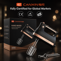 Batteur Électrique Manuel 5 Vitesses Homologué ETL avec Fouets en Acier Inoxydable Couleur Personnalisée pour le Marché, Mélangeur de Gâteaux Puissant pour Cuisine, Fabrication OEM