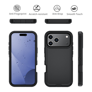 Ốp lưng chống sốc chắc chắn cho <span class=keywords><strong>iPhone</strong></span> 17 Pro Max, vỏ bảo vệ chắc chắn với kẹp lưng, tương thích với <span class=keywords><strong>iPhone</strong></span> 17 - Product Image 2