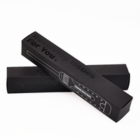 Factory Wholesale Custom Brand logo Black Cardboard Lamination Customize Print Folding Curling Iron Tool Boxes Packaging