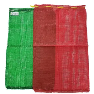 China custom produce PP PE Plastic Net Packing Garlic Mesh Bag For Potato Onions Apple Banana fruit vegetable