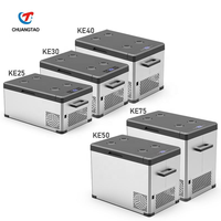 便携式25L 30L迷你户外野营冰箱汽车用12V 24V交流电车载冰箱适用于酒店房车汽车冰柜电动电源