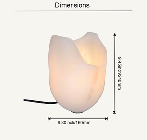 Lámpara de Mesa LED de Mármol Blanco Ecológica de Estilo Moderno con Pantalla Translúcida Natural - Product Image 6