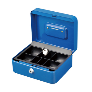 Metal Coin Bank with Lock and Slot Cash Box Metal Money Box