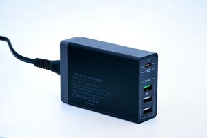 65W 4พอร์ต USB C PD ชาร์จได้อย่างรวดเร็ว, PD บล็อกที่ชาร์จ QC 65W USB C อะแดปเตอร์แล็ปท็อปสำหรับ <span class=keywords><strong>mcbook</strong></span> <span class=keywords><strong>pro</strong></span>/ Air,Pad <span class=keywords><strong>Pro</strong></span> - Product Image 5