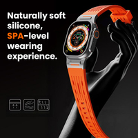 RYB mode 42mm 46mm 49mm pour Apple Watch série 10 9 8 7 6 5 SE boucle en maille pour Iwatch 11 bracelets de montre en Silicone intelligents