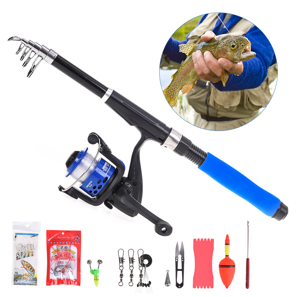 2.1M et main gauche--Canne À Pêche Casting De, Combo, Portable, 5 Sections, Avec Moulinet 12 + 1bb, Ratio 7.0 - Sport