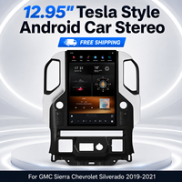 Autoradio Android CarPlay en gros 12,95 pouces pour GMC Sierra Chevrolet Silverado 2019-2021 Livraison gratuite Tesla 4+64G Sans fil D