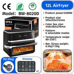 कारखाने प्रत्यक्ष उच्च गुणवत्ता वाली बड़ी क्षमता टचस्क्रीन स्टेनलेस स्टील दोहरी टोकरी खिड़की और घर के लिए दृश्यमान एयर फ्रायर - Product Image 4