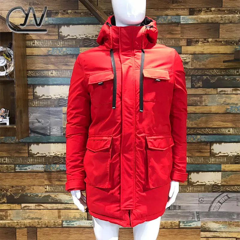 Custom 2023 Canada Outdoor Plus Size Men's Jackets Casacas Winter Long Thickening Parka