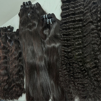 Extensions de cheveux humains lisses brésiliens chinois, 15A, vierges, alignées sur les cuticules, en lots, pour tissage, de qualité supérieure