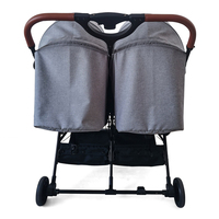 Poussette Double pour enfant, en forme de poussette simple et pliable, compacte, Double face, pour bébés