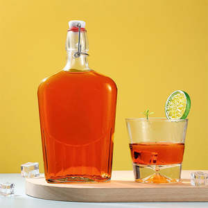 Frasco de vidrio de 8,5 onzas, frasco de vidrio para whisky, botellas de vidrio con tapa oscilante para extracto de vainilla casero, Limoncello, Kombucha - Product Image 5