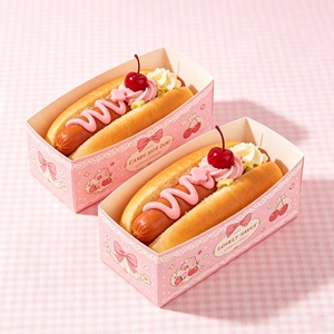 Cajas de Papel para Hot Dogs con Logotipo Personalizado al por Mayor, Contenedores Desechables Resistentes a la Grasa para Comida para Llevar, para Bares de Comida Móviles - Product Image 5