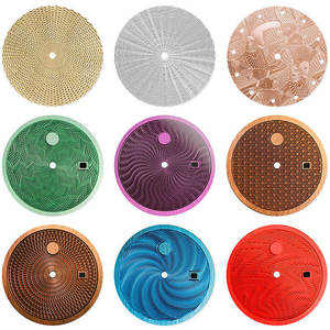Cadran de montre en marbre naturel 28,5 mm 29 mm 30 mm, pièces de cadran, logo personnalisé, fabricant pour cadran rond en pierre météorite NH35 - Product Image 3