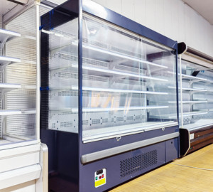 <span class=keywords><strong>Congélateur</strong></span> commercial à refroidissement par ventilateur <span class=keywords><strong>sans</strong></span> <span class=keywords><strong>givre</strong></span>, vitrine ouverte pour légumes et fruits de supermarché - Product Image 1