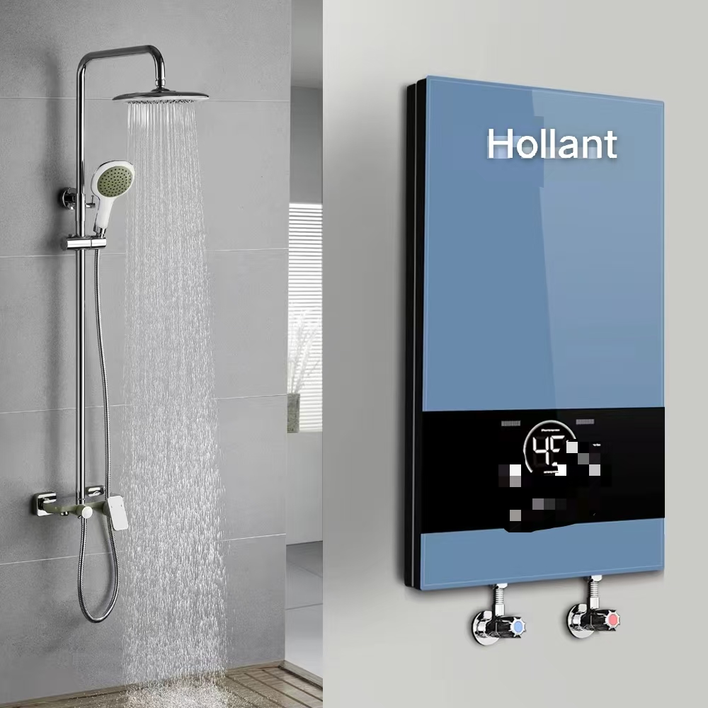 8500W Smart Instant Water Heater Electric Boiler LED Temperature Display Hot Water Tankless Geyser for Household Hotel Showers