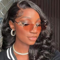 Lunettes de soleil tendance européennes et américaines, nouveau modèle à bords coupés, verres circulaires évidés, vente en gros transfrontalière, anti-UV unisexe UV400