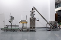 Machine de remplissage de poudre pour sacs tissés de 50 kg (110 livres) – Ligne de remplissage et de scellage de farine et de poudre chimique sèche – Doseuse de poudre