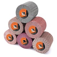 60 # /80 # /120 # /240 #   Roue abrasive non tissée pour le dessin, le polissage et le brûlage des métaux, taille 120x100x19mm, pour l'acier inoxydable