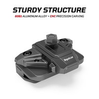 Nouveaux accessoires extérieurs tout-terrain Tequison, aluminium CNC, 2 pièces, support de montage de phare de travail à LED noir pour Ford Ranger T9