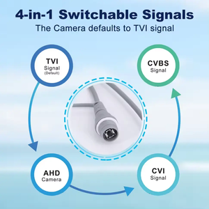 Caméra de surveillance analogique OEM intelligente à double éclairage, avec stroboscope actif et alarme sonore 4-en-1 CVI/TVI/CVBS/AHD, dôme tourelle IP67 - Product Image 6
