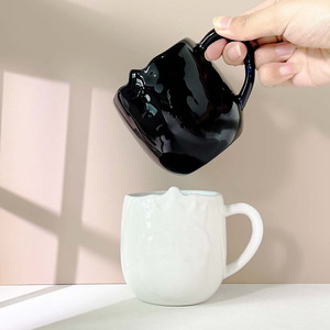 แก้วเซรามิกแบบกำหนดเอง แก้วเดี่ยวมีหูจับ ของขวัญทางธุรกิจ แก้วน้ำ ผลิตที่เมืองจื่อ หมายเลขสินค้า 7111 - Product Image 2