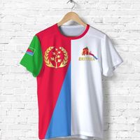 Precio de fábrica, camisetas baratas con estampado de bandera de Eritrea para hombre, camiseta de poliéster transpirable de verano, camiseta de alta calidad