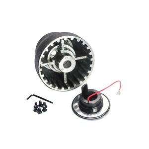Adaptateur de moyeu de volant POYRACING pour BMW E30, style course en aluminium, avec câblage et boulons - Product Image 3