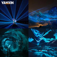 Luz Láser para Espectáculos al Aire Libre de 10W IP65 con Animación RGB y Soporte ILDA para Grandes Eventos, Conciertos y Discotecas
