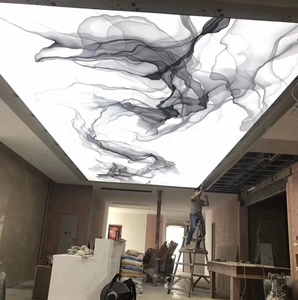 ZHIHAI-Estampado de océano de peces, material de decoración interior moderna <span class=keywords><strong>para</strong></span> hotel, techo elástico 3d - Product Image 6