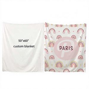 Manta de Franela para Bebé, Súper Suave, de Felpa Minky Blanca, Antiácaros, con Impresión por Sublimación, Venta al Por Mayor, Fábrica con Certificación BSCI - Product Image 1