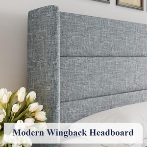 Type de stockage de haute qualité lit en tissu levage manuel assemblage facile dispositif de protection à charge élevée meubles de lit Queen Size - Product Image 6