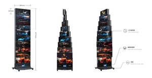 Outdoor P3 Flexibele Gebogen Ip65 Waterdichte Mechanische Programmering Roterende 12-Face Transformerende <span class=keywords><strong>2</strong></span>-zijdige Fort Led Display - Product Image 6