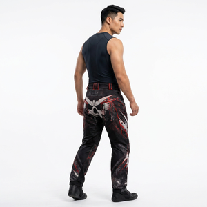 Customized <b>Paintball</b> Pants Skull Design Polyester Material Adjustable Waist Tear Resistant Compression Outdoor Games Protective - Product Image 4