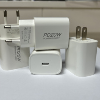 Adaptateur secteur USB-C PD20W, chargeur rapide pour téléphone, chargeur mural de type C original 20W, prise EU/US/UK