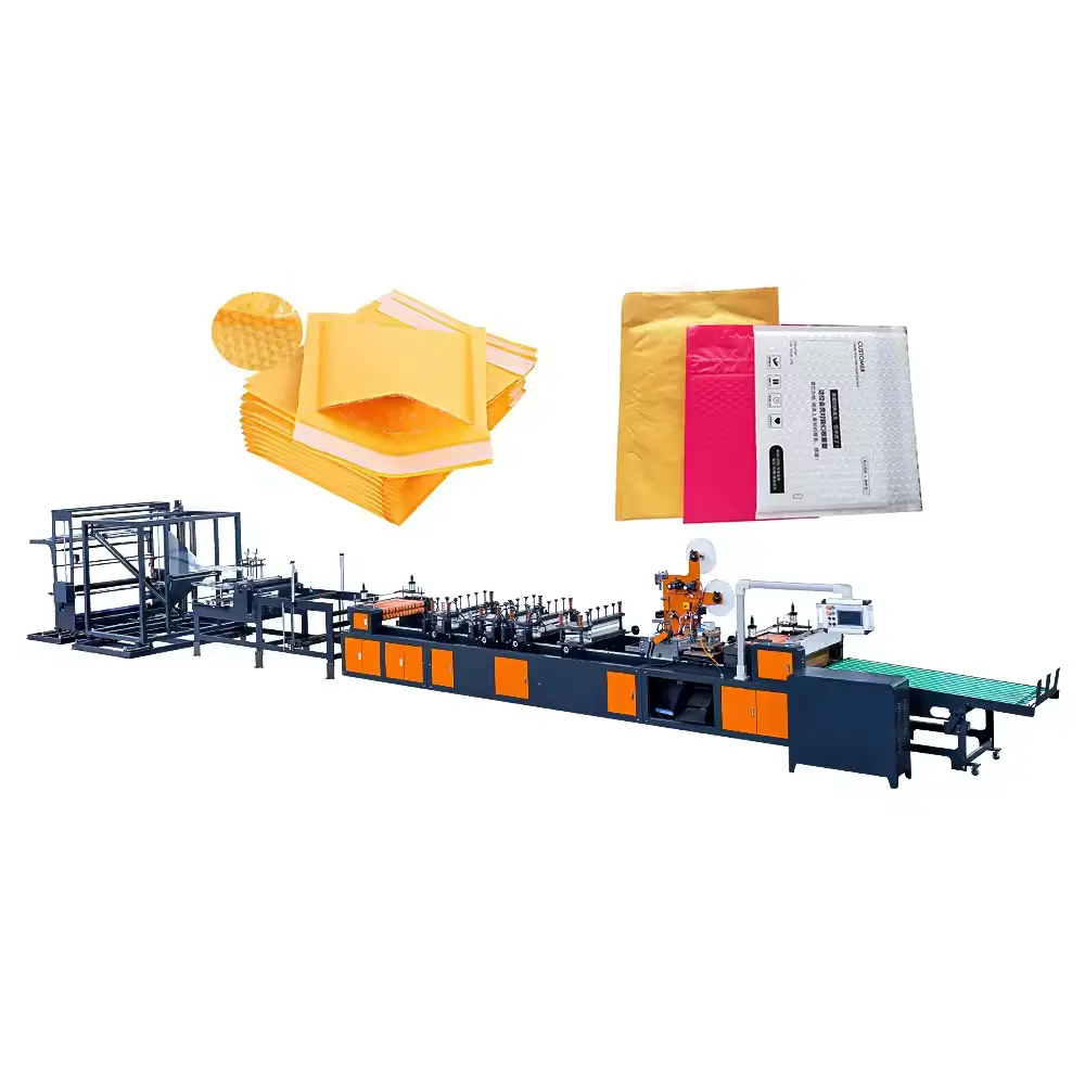 PE Bubble Film Bag Making Machine 2024 CE air bubble film poly mailer envelope bag making machine