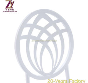 Vente en gros d'usine de meubles pour banquet, chaises empilables à dossier rond en métal, mariage pour fête - Product Image 6