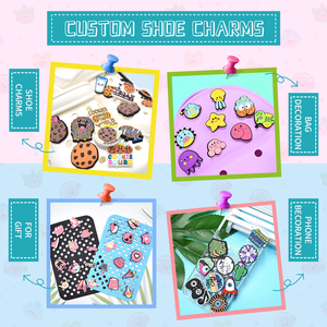 Prodotti all'ingrosso alla rinfusa scarpe del ringraziamento decorazioni di scarpe di fiori pantofole accessori scarpe cartoni animati Custom ciondoli scarpe - Product Image 3