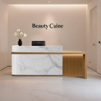 Ensemble de mobilier de bureau moderne, bureaux de réception pour salon de beauté et usage de bureau, comptoir de réception
