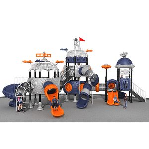 Toboggan en forme de fusée sur le thème de l'espace, sûr et non toxique, pour aire de jeux extérieure pour enfants, <span class=keywords><strong>parc</strong></span> d'aventure, centre d'attractions - Product Image 1